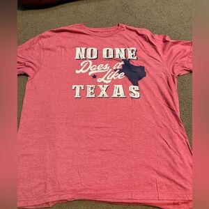 Texas Graphic Red Women's Tee
